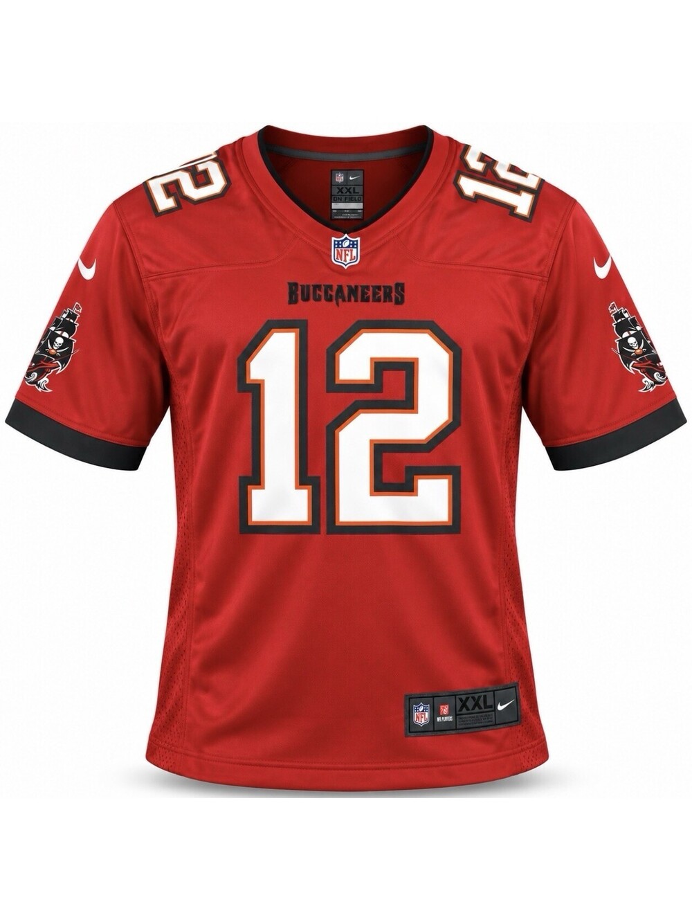 Nike Tom Brady Tampa Bay Buccaneers Red #12 NFL On Field Jersey Men’s XXL New